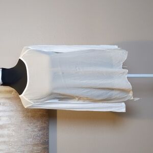 Pure DKNY Asymmetrical Sheer Silk Top